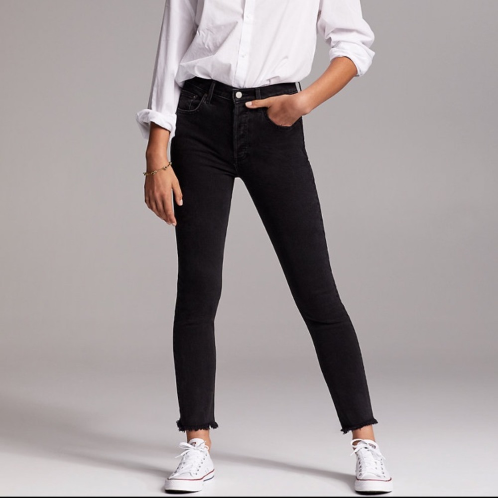 Aritzia Denim Forum Yoko Slim Jeans Black Size 26